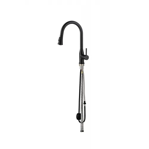 Timo. Смеситель для кухни с выдвижной лейкой Saona 2336/03FL Черный