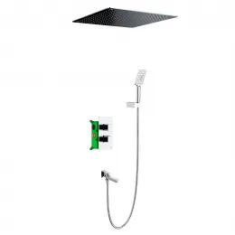 Timo. Душевая система встроенная с термостатом Petruma SX-5019/00SM Хром