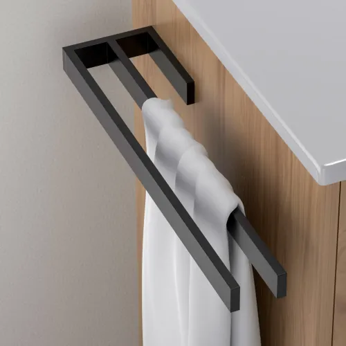 Timo. Полотенцедержатель двойной Petruma 15252/03 Черный