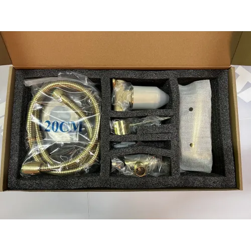 Timo. Смеситель встроенный с гигиеническим душем Saona 2389/17SM Золото матовое