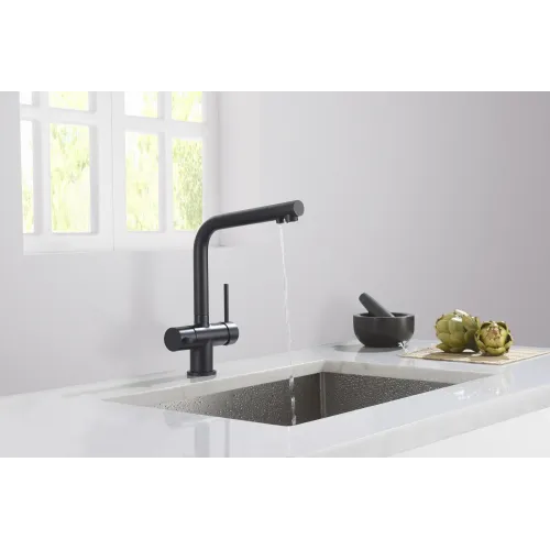 Timo. Смеситель для кухни с подключением фильтра Saona 2396/03F Черный