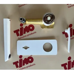 Timo. Смеситель для раковины встроенный Helmi 4071/00-16SM Хром-Белый