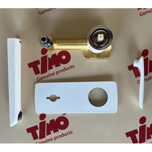 Timo. Смеситель для раковины встроенный Helmi 4071/00-16SM Хром-Белый