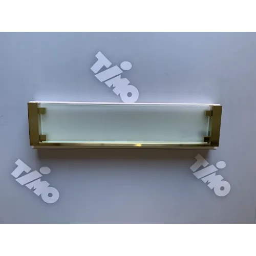 Timo. Полка в ванную стеклянная Selene 17072/17 Золото матовое