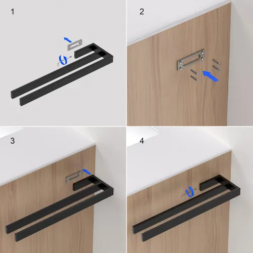 Timo. Полотенцедержатель двойной Petruma 15252/00 Хром