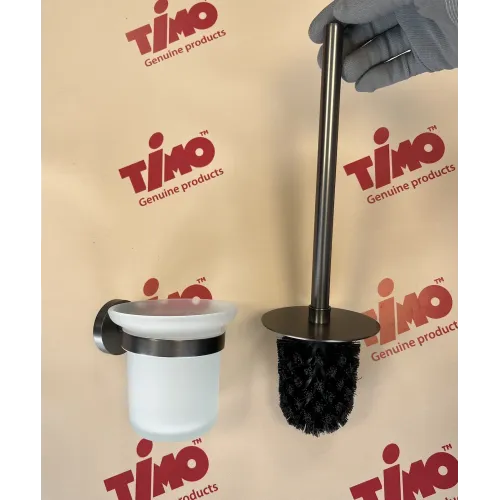 Timo. Щетка для туалета Saona 13061/18 Черное золото