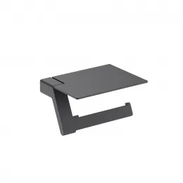 Timo. Бумагодержатель с полкой для телефона Selene 14043/03 Черный