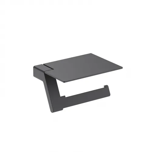 Timo. Бумагодержатель с полкой для телефона Selene 14043/03 Черный