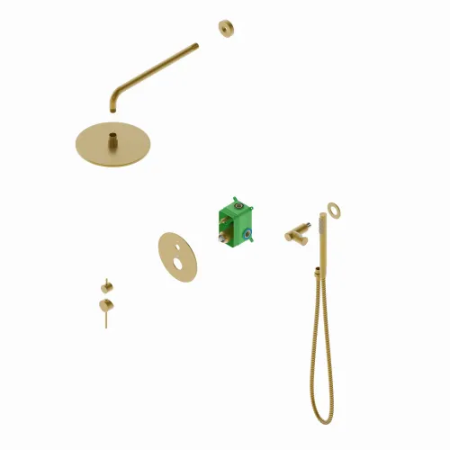 Timo. Душевая система встроенная Saona SX-2369/17SM Золото матовое