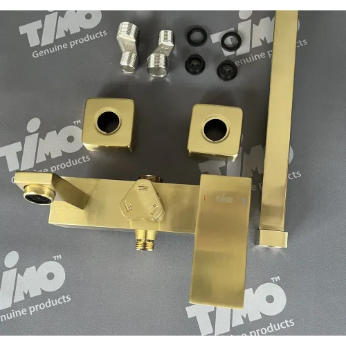 Timo. Душевая система Selene SX-1030/17 Золото матовое