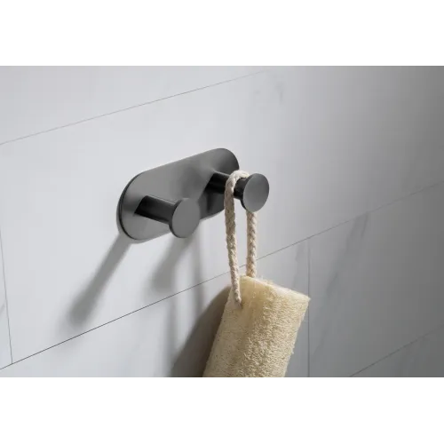 Timo. Вешалка-2 крючка Saona 13014/18 Черное золото