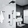 Timo. Душевая система встроенная с термостатом Tetra-Thermo SX-0199/03SM Черный