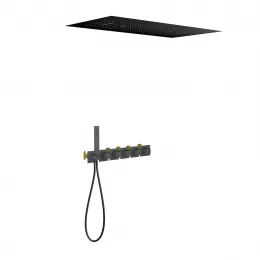Timo. Душевая система встроенная с термостатом Petruma SX-5329/03SM Черный