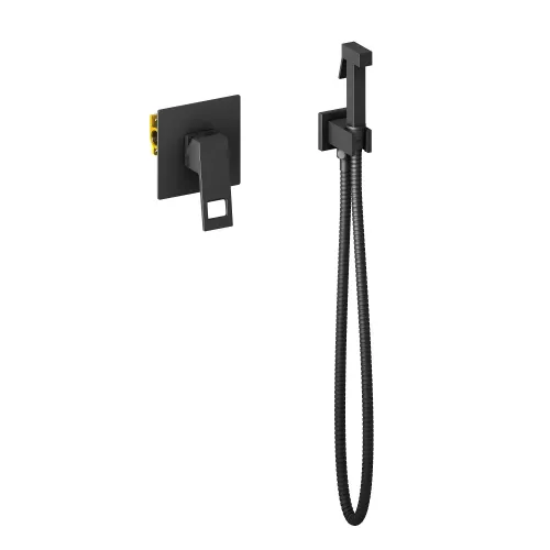 Timo. Смеситель встроенный с гигиеническим душем Briana 7189/03SM Черный