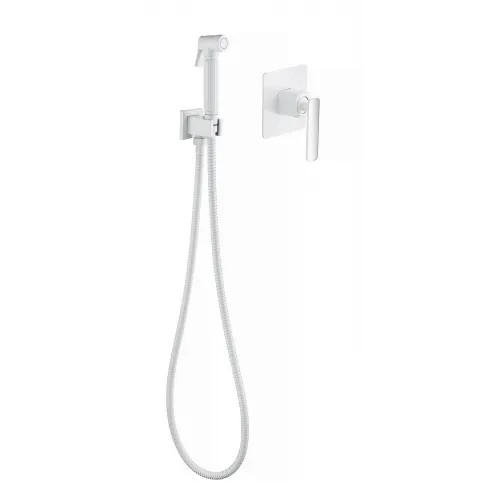 Timo. Смеситель встроенный с гигиеническим душем Torne 4389/00-16SM Хром-Белый
