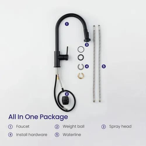 Timo. Смеситель для кухни с выдвижной лейкой Saona 2316/03FL Черный