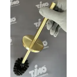 Timo. Щетка для туалета напольная Saona 13161/17 Золото матовое