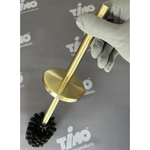 Timo. Щетка для туалета напольная Saona 13161/17 Золото матовое