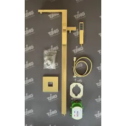 Timo. Смеситель напольный для ванны Selene 2210/17Y-CR Золото матовое