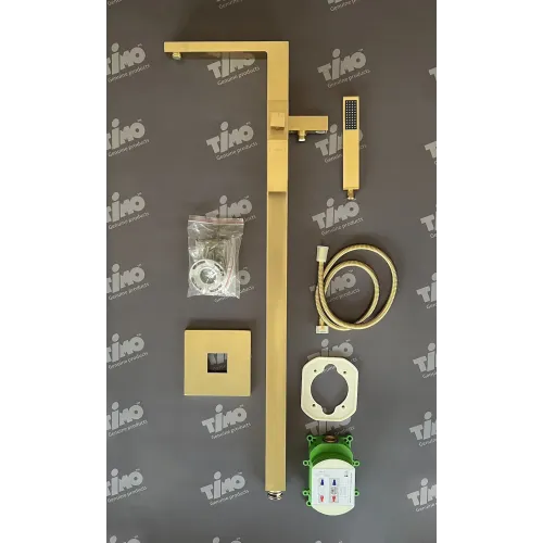 Timo. Смеситель напольный для ванны Selene 2210/17Y-CR Золото матовое