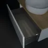 Villeroy & Boch Antao Тумба под раковину, с подсветкой, 1 выдвижной ящик, 800 x 360 x 500 mm, лицевая поверхность без текстурированной отделки, Glossy White Lacquer / Honey Oak L30051GF