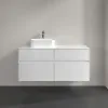 Villeroy & Boch Collaro Тумба под раковину, с подсветкой, 4 выдвижных ящика, 1200 x 548 x 500 mm, Glossy White / Glossy White C098B0DH