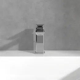 Villeroy & Boch Subway 3.0 Смеситель для раковины однорычажный с комплектом слива со стяжкой, Хром TVW11200200061