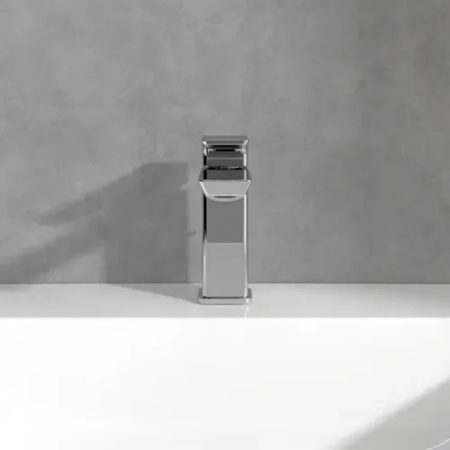 Villeroy & Boch Subway 3.0 Смеситель для раковины однорычажный с комплектом слива со стяжкой, Хром TVW11200200061