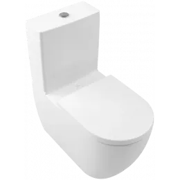 Villeroy & Boch Subway 3.0 ViClean унитаз-компакт с открытым смывным краем, напольный, с TwistFlush, Альпийский белый 4672T001