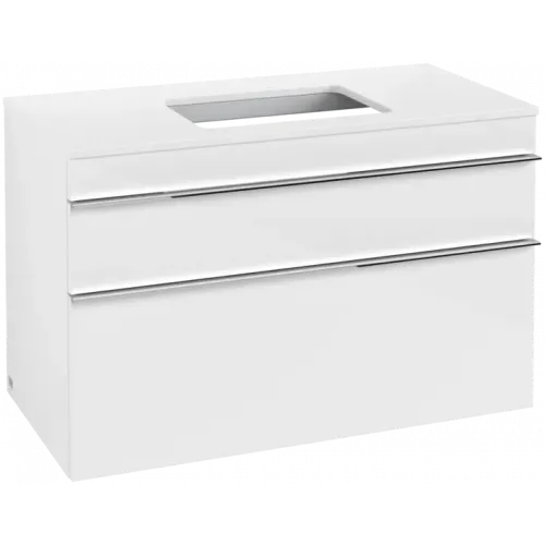 Villeroy & Boch Venticello Тумба под раковину, 2 выдвижных ящика, 957 x 606 x 502 mm, Glossy White / Glossy White A94101DH