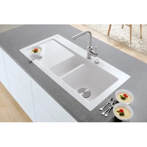 Villeroy & Boch Modern Steel Однорычажный смеситель для мойки Однорычажный смеситель для мойки, выкл Нержавеющая сталь, Сплошная нержавеющая сталь 966801LC