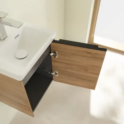 Villeroy & Boch Subway 3.0 Тумба под раковину, 1 дверь, 351 x 429 x 309 mm, Oak Kansas C58401RH