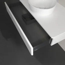 Villeroy & Boch Antao Тумба под раковину, с подсветкой, 1 выдвижной ящик, 1000 x 190 x 500 mm, лицевая поверхность без текстурированной отделки, Glossy White Lacquer / Glossy White Lacquer L09010GF