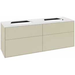 Villeroy & Boch Finion Тумба под раковину, 4 выдвижных ящика, 1600 x 603 x 501 mm, Silk Grey Matt Lacquer F43100HJ