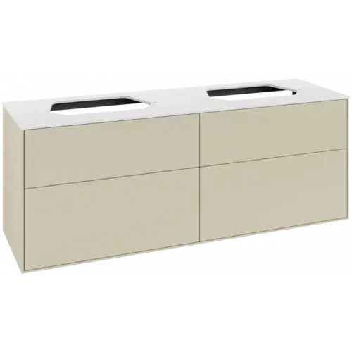 Villeroy & Boch Finion Тумба под раковину, 4 выдвижных ящика, 1600 x 603 x 501 mm, Silk Grey Matt Lacquer F43100HJ