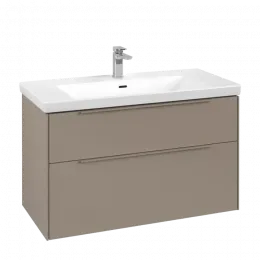 Villeroy & Boch Subway 3.0 Тумба под раковину, 2 выдвижных ящика, 973 x 576 x 478 mm, Taupe C57002VM
