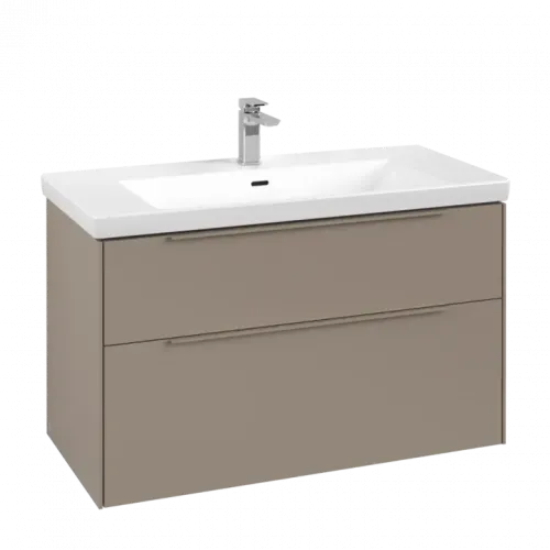 Villeroy & Boch Subway 3.0 Тумба под раковину, 2 выдвижных ящика, 973 x 576 x 478 mm, Taupe C57002VM