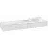 Villeroy & Boch Antao Тумба под раковину, с подсветкой, 2 выдвижных ящика, 1600 x 190 x 500 mm, лицевая поверхность без текстурированной отделки, Glossy White Lacquer / Glossy White Lacquer L16010GF