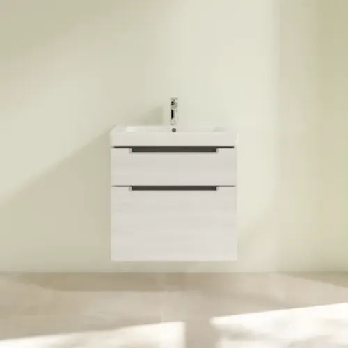 Villeroy & Boch Subway 2.0 Тумба под раковину, 2 выдвижных ящика, 637 x 590 x 454 mm, White Wood A91000E8