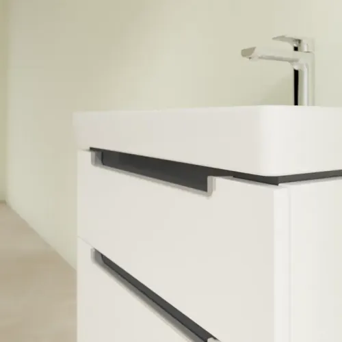 Villeroy & Boch Subway 2.0 Тумба под раковину, 2 выдвижных ящика, 587 x 590 x 454 mm, White Matt A90900MS