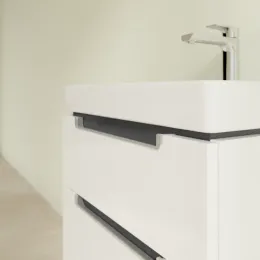 Villeroy & Boch Subway 2.0 Тумба под раковину, 2 выдвижных ящика, 537 x 590 x 423 mm, Glossy White A90800DH