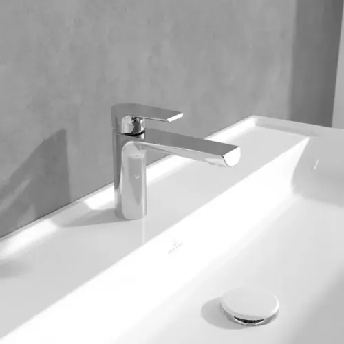 Villeroy & Boch Liberty Смеситель для раковины однорычажный без Выдвижной механизм слива, Хром TVW10700300161