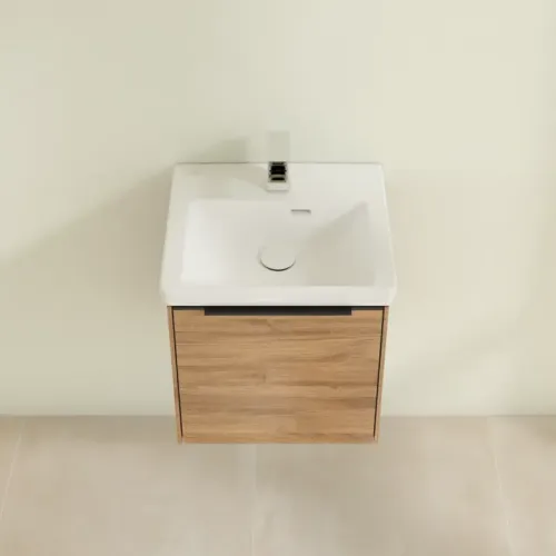 Villeroy & Boch Subway 3.0 Тумба под раковину, 1 дверь, 423 x 429 x 378 mm, Oak Kansas C58101RH