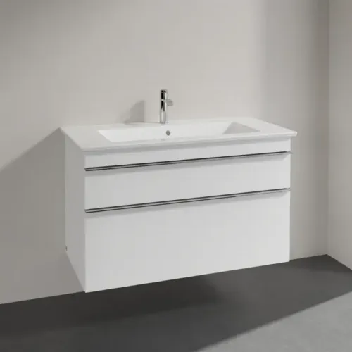 Villeroy & Boch Venticello Тумба под раковину, 2 выдвижных ящика, 953 x 590 x 502 mm, Glossy White / Glossy White A92601DH