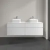 Villeroy & Boch Collaro Тумба под раковину, с подсветкой, 4 выдвижных ящика, 1600 x 548 x 500 mm, Glossy White / Glossy White C052B0DH