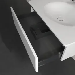 Villeroy & Boch Antao Тумба под раковину, с подсветкой, 1 выдвижной ящик, 788 x 256 x 496 mm, лицевая поверхность без текстурированной отделки, Glossy White Lacquer L01000GF