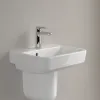 Villeroy & Boch O.novo Раковина компактная, 450 x 370 x 160 mm, Альпийский белый, с переливом 43444501