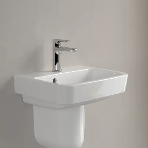 Villeroy & Boch O.novo Раковина компактная, 450 x 370 x 160 mm, Альпийский белый, с переливом 43444501