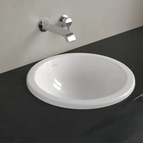 Villeroy & Boch Loop & Friends Встраиваемая раковина, 450 x 450 x 210 mm, Альпийский белый, с переливом, нешлифованный 4A600001