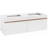 Villeroy & Boch Venticello Тумба под раковину, 2 выдвижных ящика, 1257 x 436 x 502 mm, Glossy White / Glossy White A94905DH
